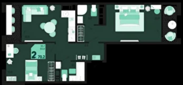 2-комнатная