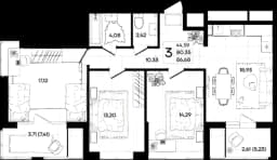 3-комнатная